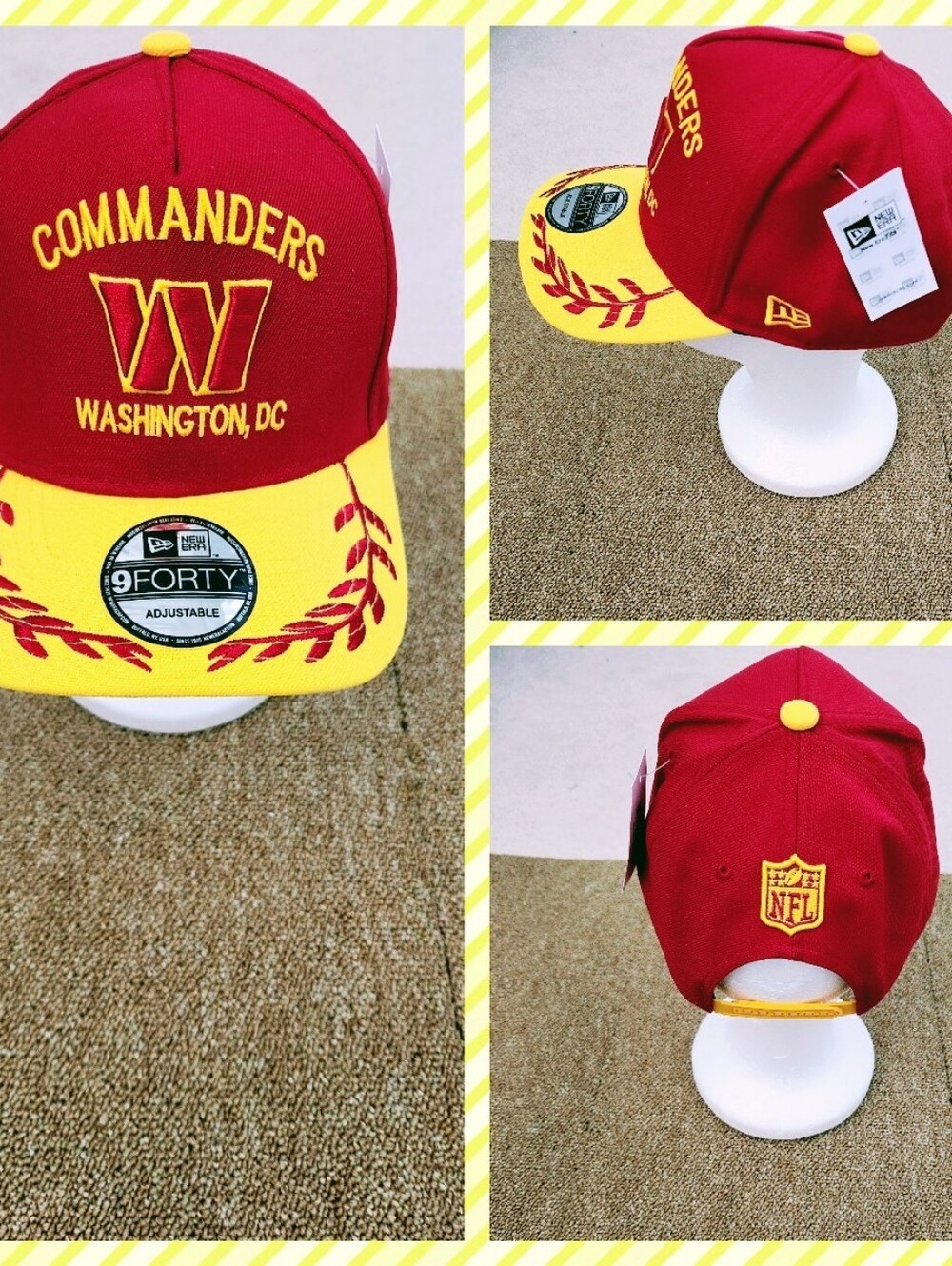 WASHINGTON COMMANDERS NFL FOOTBALL SNAPBACK HAT.